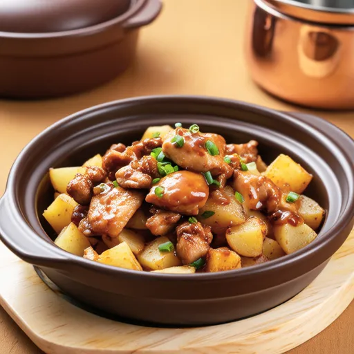 Sweet and Spicy Mayo Stir-fried Chicken and Potatoes