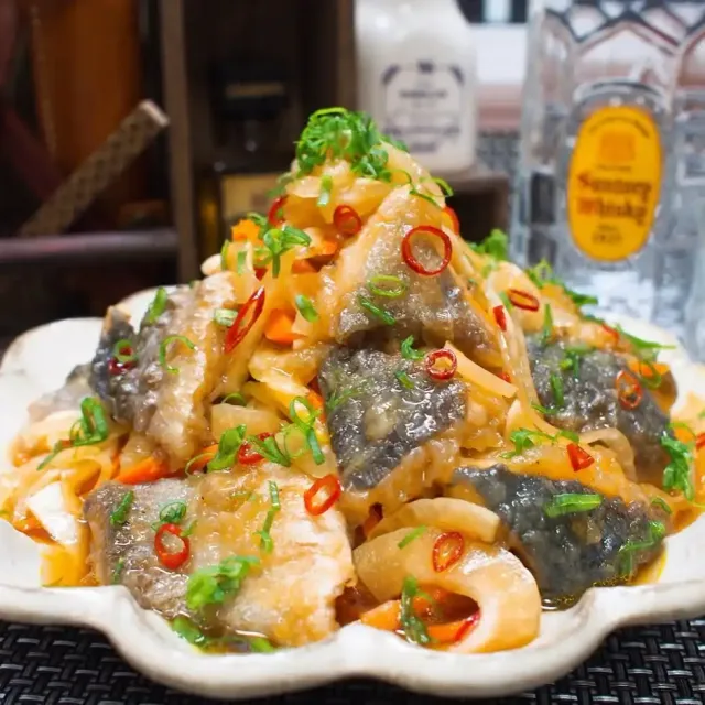 ヒラマサの南蛮漬け