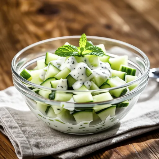 Wasabi Perilla Dressing Apple Cucumber Salad