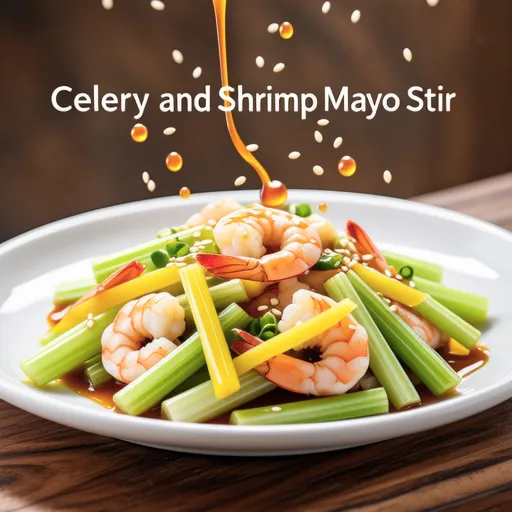 Celery and Shrimp Mayo Stir