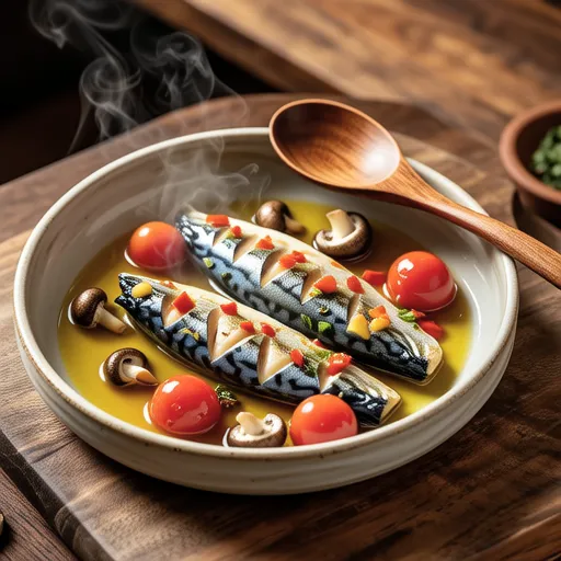 Ajillo with Small Horse Mackerel