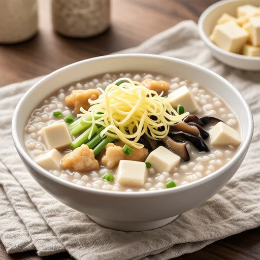 Kimchi Cheese Soy Milk Rice Porridge