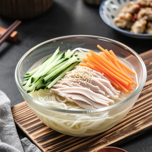 Chilled Chicken Noodle Soup (Chogyeguksu)