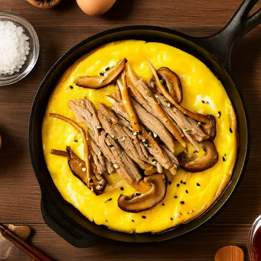 Duck and Mushroom Omelette