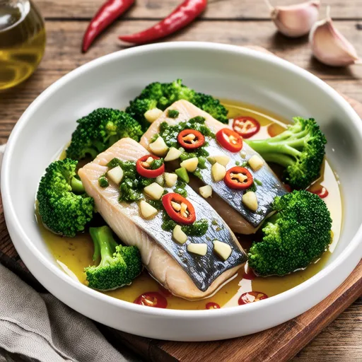 Broccoli and Mackerel Can Ajillo