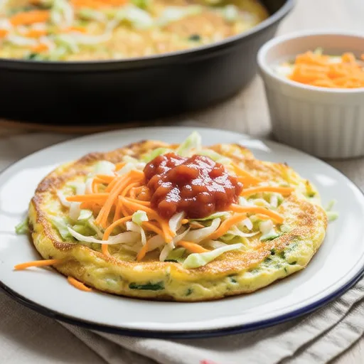 Cabbage Egg Pancake