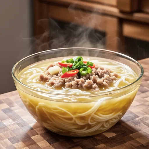 Taro and Ground Pork Vermicelli Soup