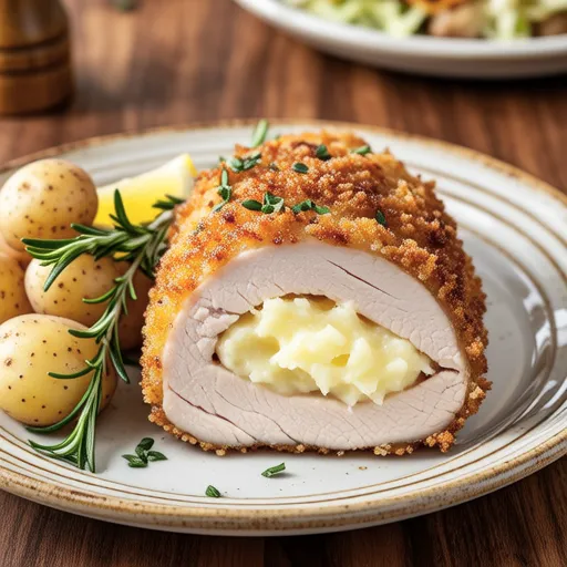 Potato Cream Stuffed Chicken Breast