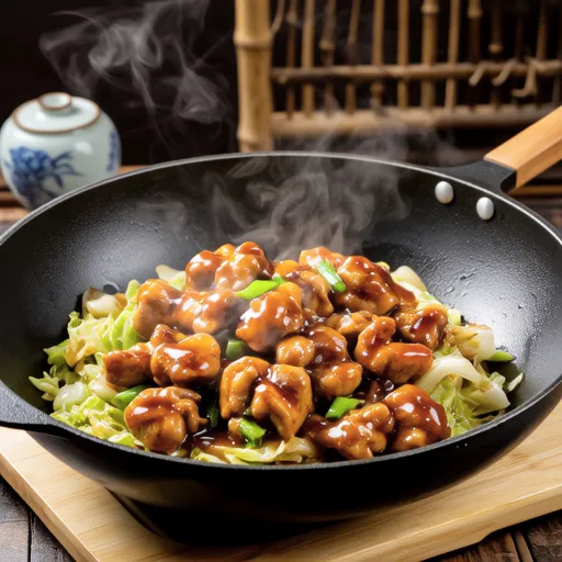 Stir-fried Chicken and Cabbage with Oyster Mayo