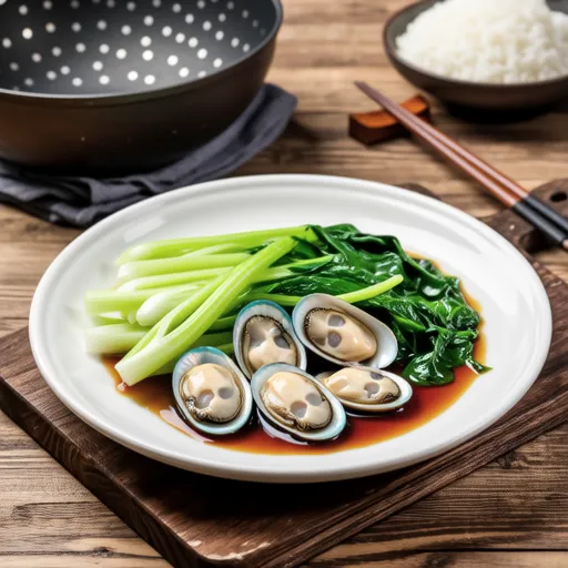 Oyster and Celery Stir-fry with Oyster Sauce