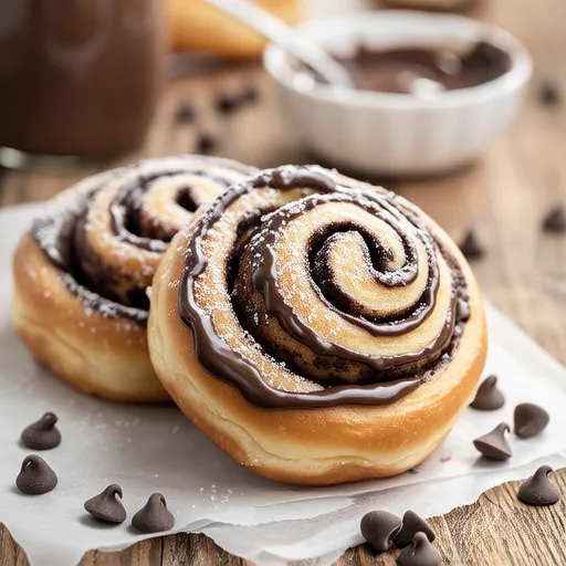 Mocha Cinnamon Rolls with Chocolate Chips