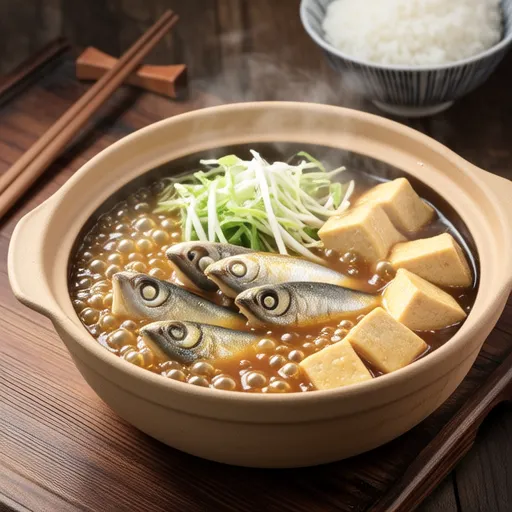 Cabbage and Bean Sprout Miso Mackerel Hot Pot