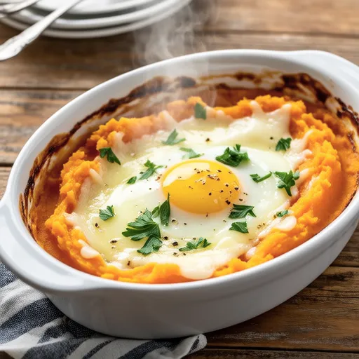 Sweet Potato Egg Slut in Microwave