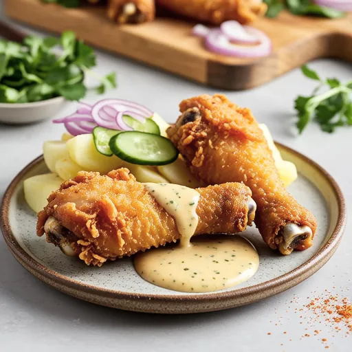 Chicken with Curry Tartar Sauce