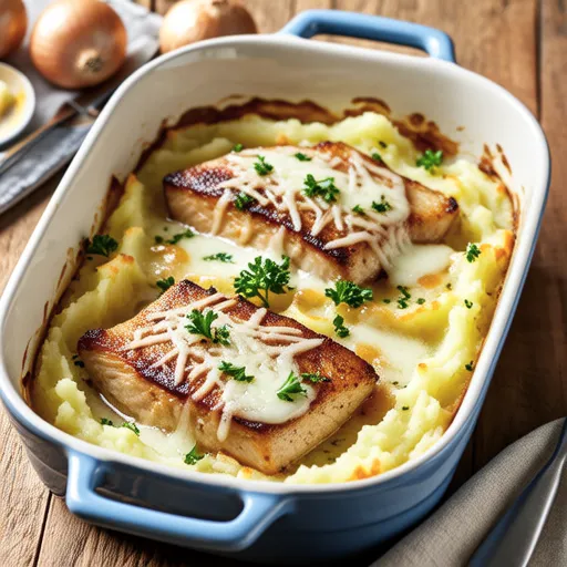 Sanma and Mashed Potato Gratin