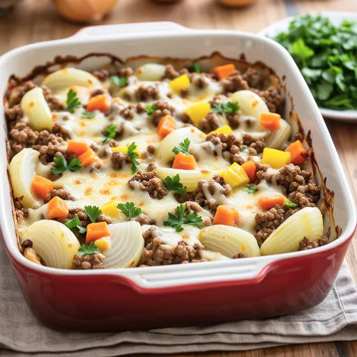 Turnip Meat Gratin
