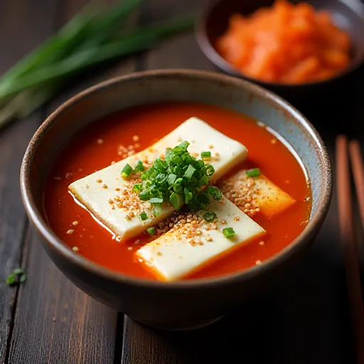 Pork Belly and Chive Miso Kimchi Soup