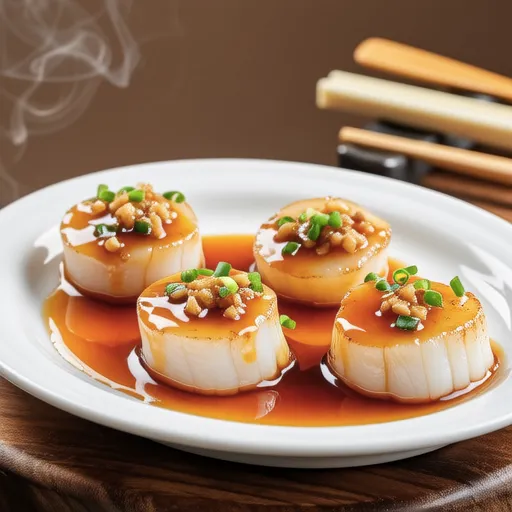 Sweet and Spicy Simmered Scallops
