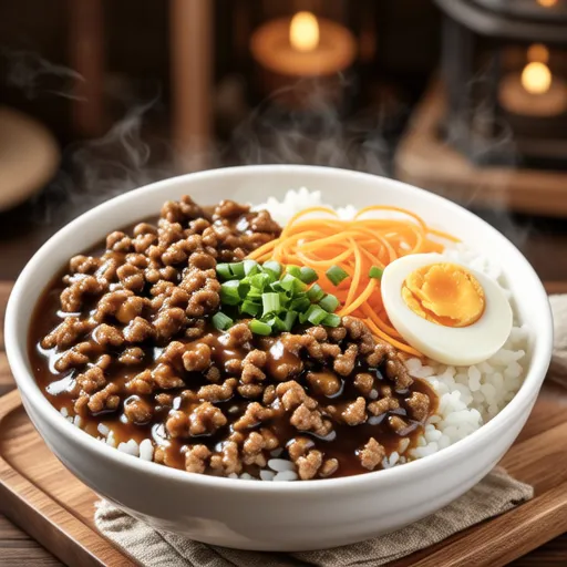 Egg Soup Rice Bowl (No Broth)