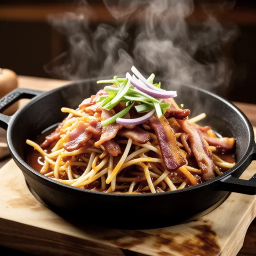 Bacon Stir-fried Bean Sprouts