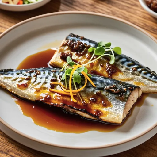 Grilled Mackerel with Plum Miso