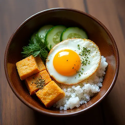 Pollock Roe and Cucumber Bibimbap