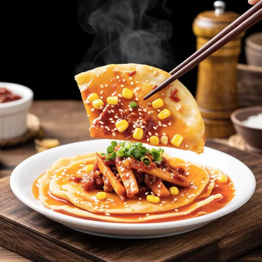 Corn Kimchi Pancake Recipe