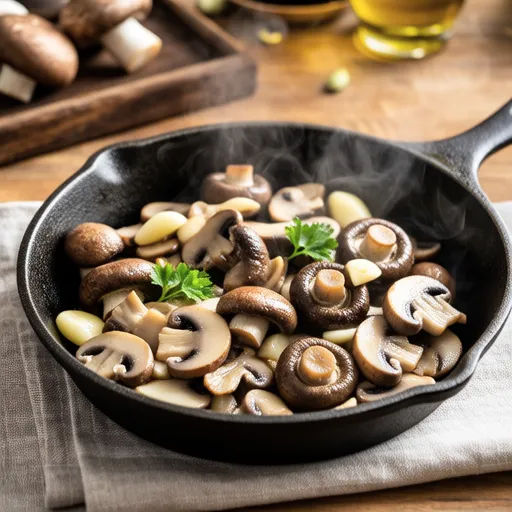 4 Types of Stir-fried Mushrooms