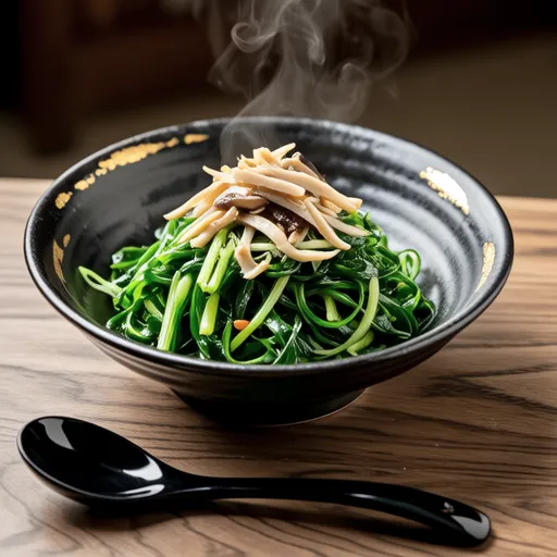Mitsuba and Nameko Ginger Salad