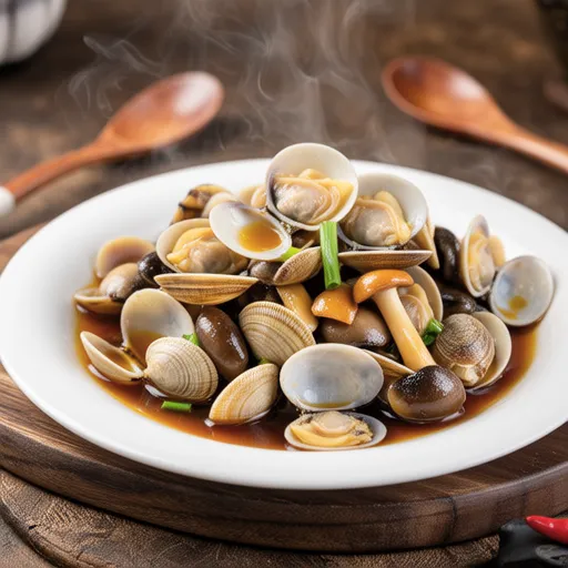 Clam and Mushroom Butter Soy Sauce Stir-fry