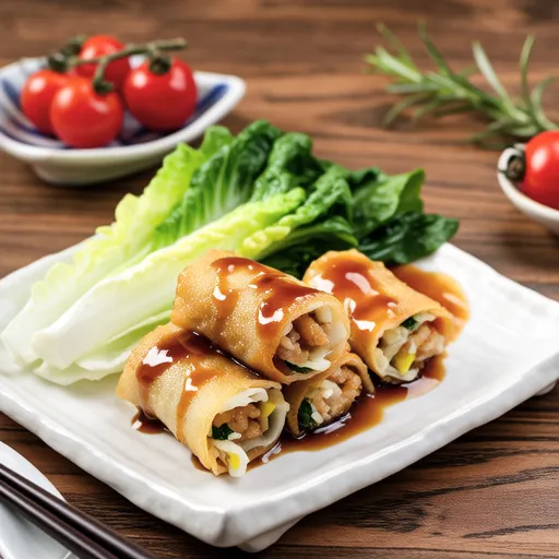 Hanpen and Cheese Shiso Miso Pork Rolls