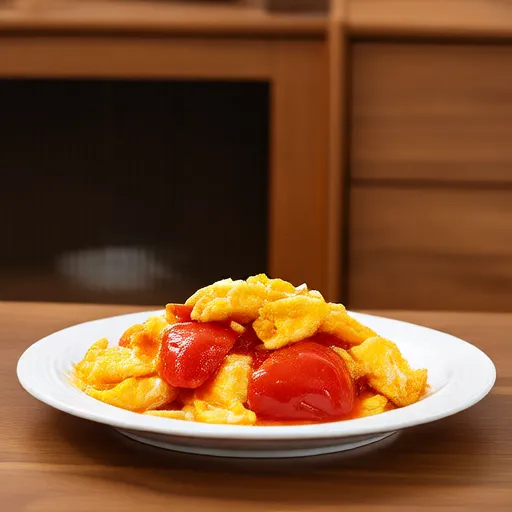 Uova strapazzate con pomodori