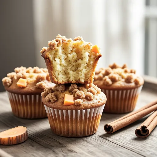 Cinnamon Crunch Sweet Potato Muffins