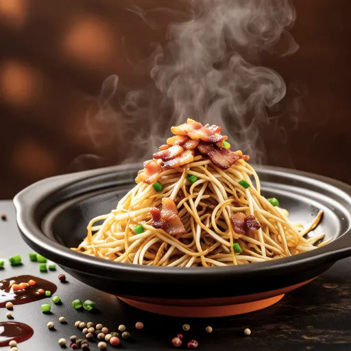 Stir-fried Bean Sprouts with Bacon