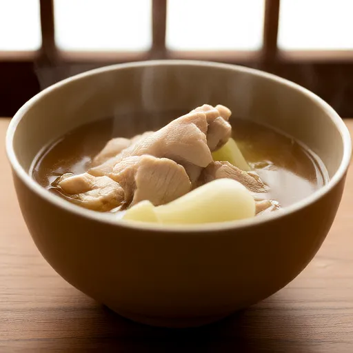 鶏肉と玉ねぎのスープ