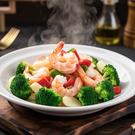 [Diet] Low-carb High-protein Nutritious Shrimp Broccoli Stir-fry