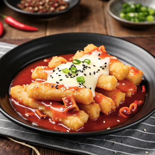 Sinjeon Tteokbokki with Fried Fish Cake