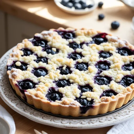 Blueberry Crumble Tart