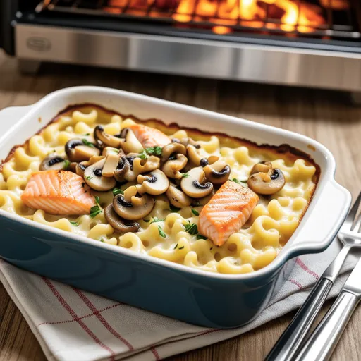 Salmon Macaroni Gratin