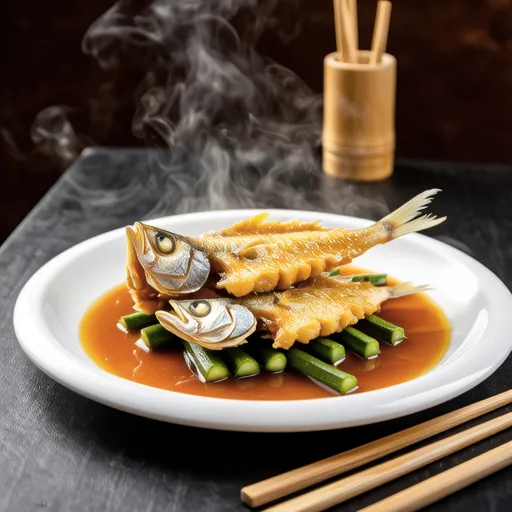 Pan-fried Sea Bass with Okra Sauce