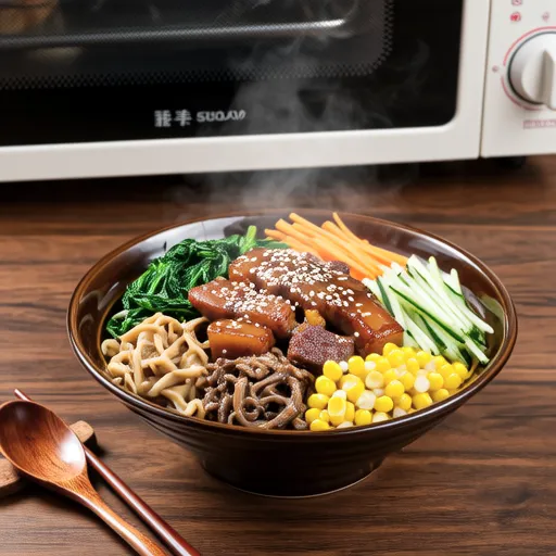 Corn and Pork Shabu with Sesame Sauce