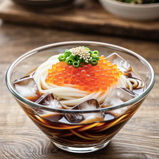 Cold Mentaiko Chazuke Udon