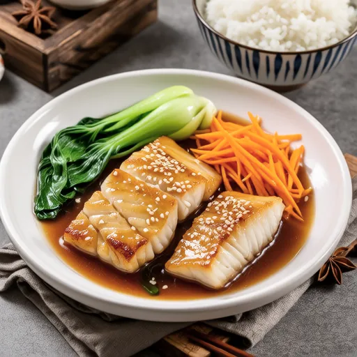 Cod and Bok Choy Simmered Dish