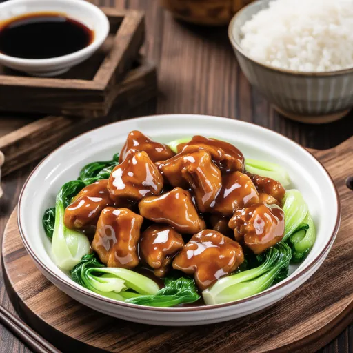 Chicken Breast and Cabbage with Sakura Shrimp Sauce