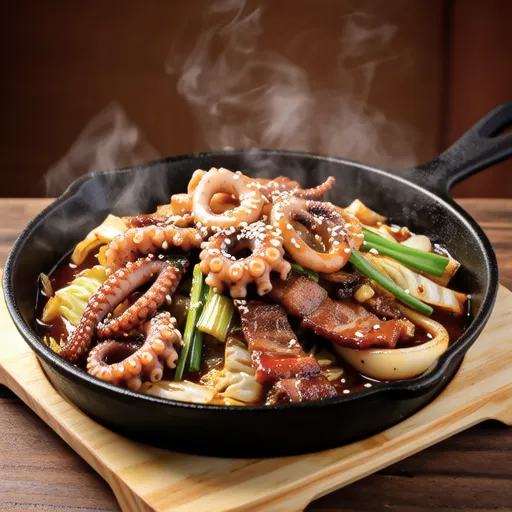 Gapo Squid and Pork Stir-fry (오삼불고기)