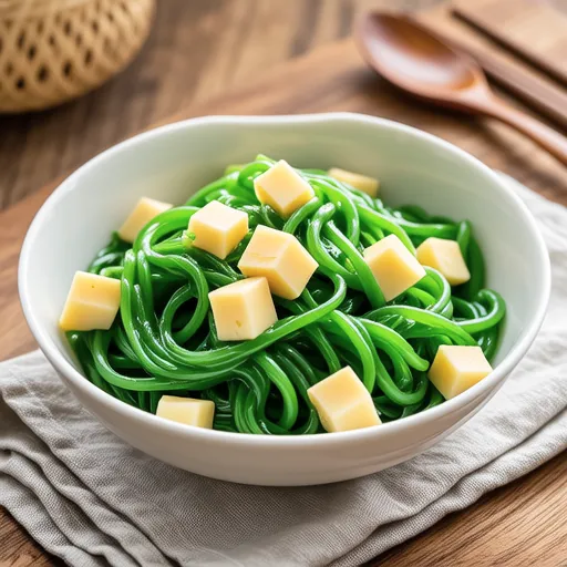 Garlic Chives and Cheese Mustard Salad