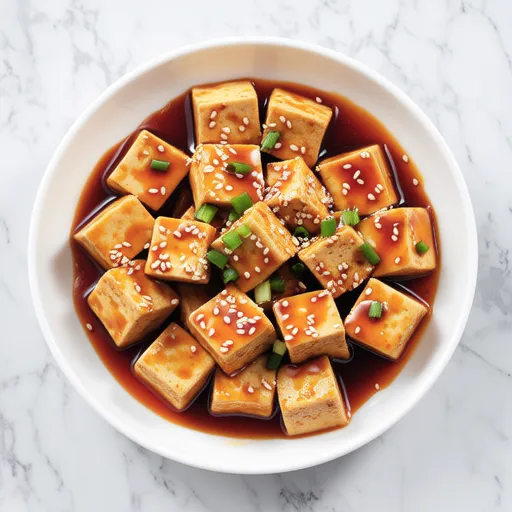 Korean Fried Tofu with Sauce