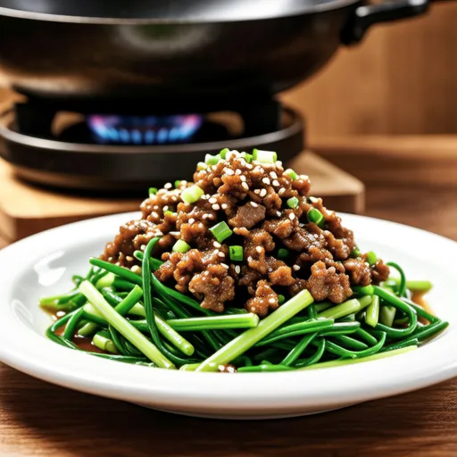 Stir-fried Bean Sprouts with Ground Pork