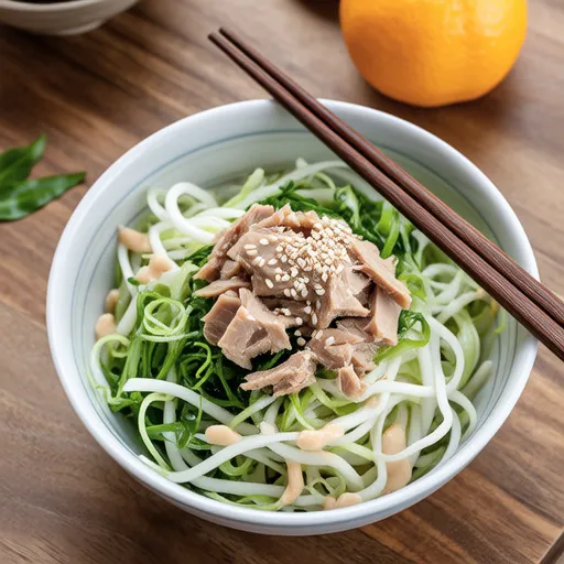 Daikon and Kaiware Tuna Mayo Salad