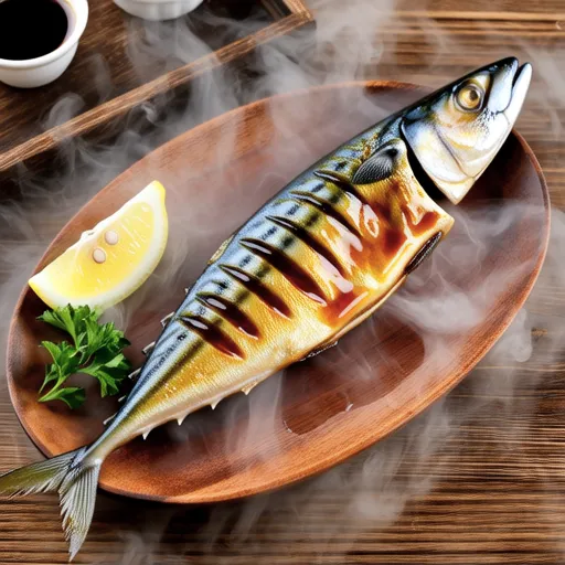 Sweet and Savory Grilled Spanish Mackerel with Soy Sauce